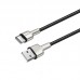 Кабель USB-Type-C ColorWay head metal 2.4A 1m Black (CW-CBUC046-BK)
