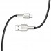 Кабель USB-Type-C ColorWay head metal 2.4A 1m Black (CW-CBUC046-BK)