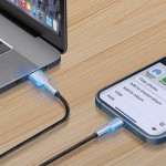 Кабель USB-Type-C ColorWay head metal 2.4A 1m Black (CW-CBUC046-BK)