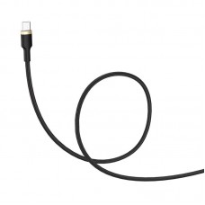 Кабель USB-Type-C ColorWay spiral 2.4A 1m Black (CW-CBUC051-BK)