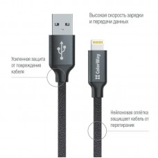 Кабель USB-Lightning ColorWay 1m Black