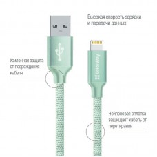 Кабель USB-Lightning ColorWay 1m Mint