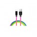 Кабель ColorWay USB-Lightning 2.4А 1m Multicolor (CW-CBUL016-MC)