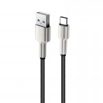 Кабель USB-Lightning ColorWay head metal 2.4A 1m Black (CW-CBUL046-BK)