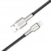 Кабель USB-Lightning ColorWay head metal 2.4A 1m Black (CW-CBUL046-BK)