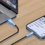 Кабель USB-Lightning ColorWay head metal 2.4A 1m Black (CW-CBUL046-BK)
