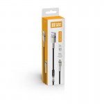 Кабель USB-Lightning ColorWay head metal 2.4A 1m Black (CW-CBUL046-BK)