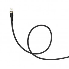 Кабель USB-Lightning ColorWay spiral 2.4A 1m Black (CW-CBUL051-BK)