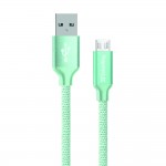 Кабель USB-MicroUSB ColorWay 1m Mint (CW-CBUM002-MT)