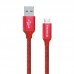 Кабель USB-MicroUSB ColorWay 1m Red