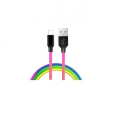 Кабель ColorWay USB-MicroUSB 2.4А 1m Multicolor (CW-CBUM017-MC)