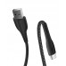 Кабель ColorWay USB-MicroUSB 2.4А 1m PVC Led Black (CW-CBUM034-BK)