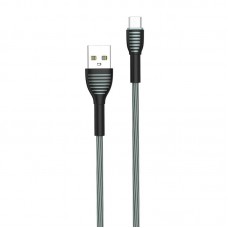 Кабель USB-MicroUSB ColorWay braided cloth 3А 1m Gray (CW-CBUM041-GR)