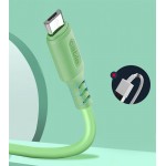 Кабель USB-MicroUSB ColorWay soft silicone 2.4A 1m Green (CW-CBUM042-GR)