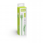 Кабель USB-MicroUSB ColorWay soft silicone 2.4A 1m Green (CW-CBUM042-GR)