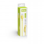 Кабель USB-MicroUSB ColorWay soft silicone 2.4A 1m Yellow (CW-CBUM043-Y)