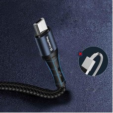 Кабель USB-MicroUSB ColorWay nylon 2.4A 1m Black (CW-CBUM045-BK)