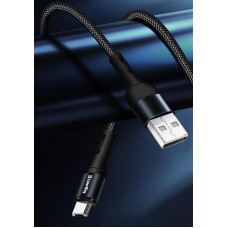 Кабель USB-MicroUSB ColorWay nylon 2.4A 1m Black (CW-CBUM045-BK)