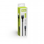 Кабель USB-MicroUSB ColorWay nylon 2.4A 1m Black (CW-CBUM045-BK)