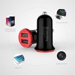 Автомобильное зарядное устройство ColorWay 2USB 3.4A 17W Red/Black (CW-CHA026-BK)