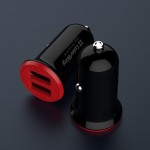 Автомобильное зарядное устройство ColorWay 2USB 3.4A 17W Red/Black (CW-CHA026-BK)