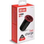 Автомобильное зарядное устройство ColorWay 2USB 3.4A 17W Red/Black (CW-CHA026-BK)