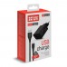 Сетевое зарядное устройство ColorWay 1USB 2A Black + Cable USB-Type-С (CW-CHS012CC-BK)