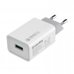 Сетевое зарядное устройство ColorWay QC3.0 1USB 3A White (CW-CHS013Q-WT)