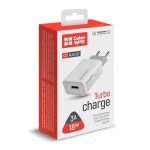 Сетевое зарядное устройство ColorWay QC3.0 1USB 3A White (CW-CHS013Q-WT)