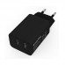 Сетевое зарядное устройство ColorWay 2USB 2.1A Black (CW-CHS015-BK)