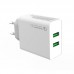 Сетевое зарядное устройство ColorWay QC3.0 2USB 3A 36W White (CW-CHS017Q-WT)