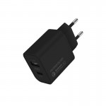 Сетевое зарядное устройство 1USB 1Type-C ColorWay QC3.0 20W 4A Black (CW-CHS025QPD-BK)