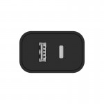 Сетевое зарядное устройство 1USB 1Type-C ColorWay QC3.0 20W 4A Black (CW-CHS025QPD-BK)
