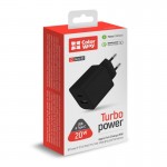 Сетевое зарядное устройство 1USB 1Type-C ColorWay QC3.0 20W 4A Black (CW-CHS025QPD-BK)
