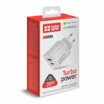 Сетевое зарядное устройство 1USB 1Type-C ColorWay QC3.0 20W 4A White (CW-CHS025QPD-WT)