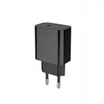 Сетевое зарядное устройство ColorWay 1Type-C PD 3A 20W Black (CW-CHS026PD-BK)