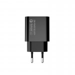 Сетевое зарядное устройство ColorWay 1Type-C PD 3A 20W Black (CW-CHS026PD-BK)
