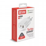 Сетевое зарядное устройство Colorway Power Delivery Port PPS 1Type-C PD 1USB QC3.0 30W White (CW-CHS037PD-WT)