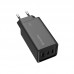 Адаптер сетевой ColorWay GaN3 Pro Power Delivery 1USB 2Type-C PD 3A 65W Black (CW-CHS039PD-BK)