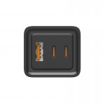 Сетевое зарядное устройство ColorWay GaN3 Pro Power Delivery 1USB 2Type-C PD 3A 65W Black (CW-CHS039PD-BK)