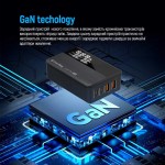 Сетевое зарядное устройство ColorWay Power Delivery GaN 2USB Type-C 100W Black (CW-CHS041PD-BK)