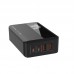 Адаптер сетевой ColorWay Power Delivery GaN 2USB Type-C 100W Black (CW-CHS041PD-BK)