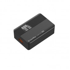 Адаптер сетевой ColorWay Power Delivery GaN 2USB Type-C 100W Black (CW-CHS041PD-BK)
