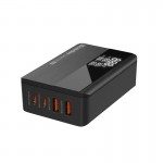 Сетевое зарядное устройство ColorWay Power Delivery GaN 2USB Type-C 100W Black (CW-CHS041PD-BK)