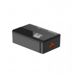 Сетевое зарядное устройство ColorWay Power Delivery GaN 2USB Type-C 100W Black (CW-CHS041PD-BK)