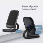Безпроводное зарядное устройство ColorWay Wireless Stand 15W Black (CW-CHW31Q-BK)
