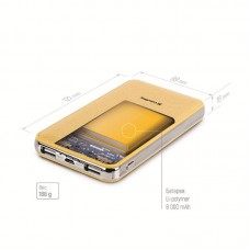 УМБ ColorWay 8000mAh 2USB 1.5A Gold (CW-PB080LPA2GD)