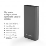 УМБ ColorWay 20000mAh 2USB 2Type-C 1MicroUSB 20W Display Gray (CW-PB200LPH3GR-PDD)