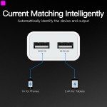 Сетевое зарядное устройство Vention Dual USB Charger 2USB 2.4A White (DC5200-W)