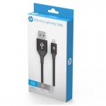 Кабель USB-Lightning HP 2m Black (DHC-MF100-2M)